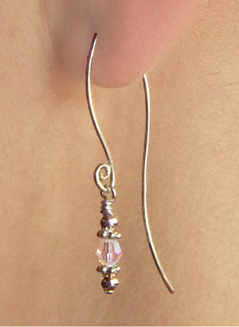 Bridal Cygnet crystal drop earrings. | Ear Curls, Ear Climbers
